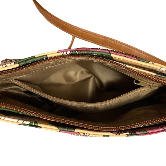 Koltov Daisy Crossbody Vegan Faux Leather Floral Print Purse - Picture 11 of 15